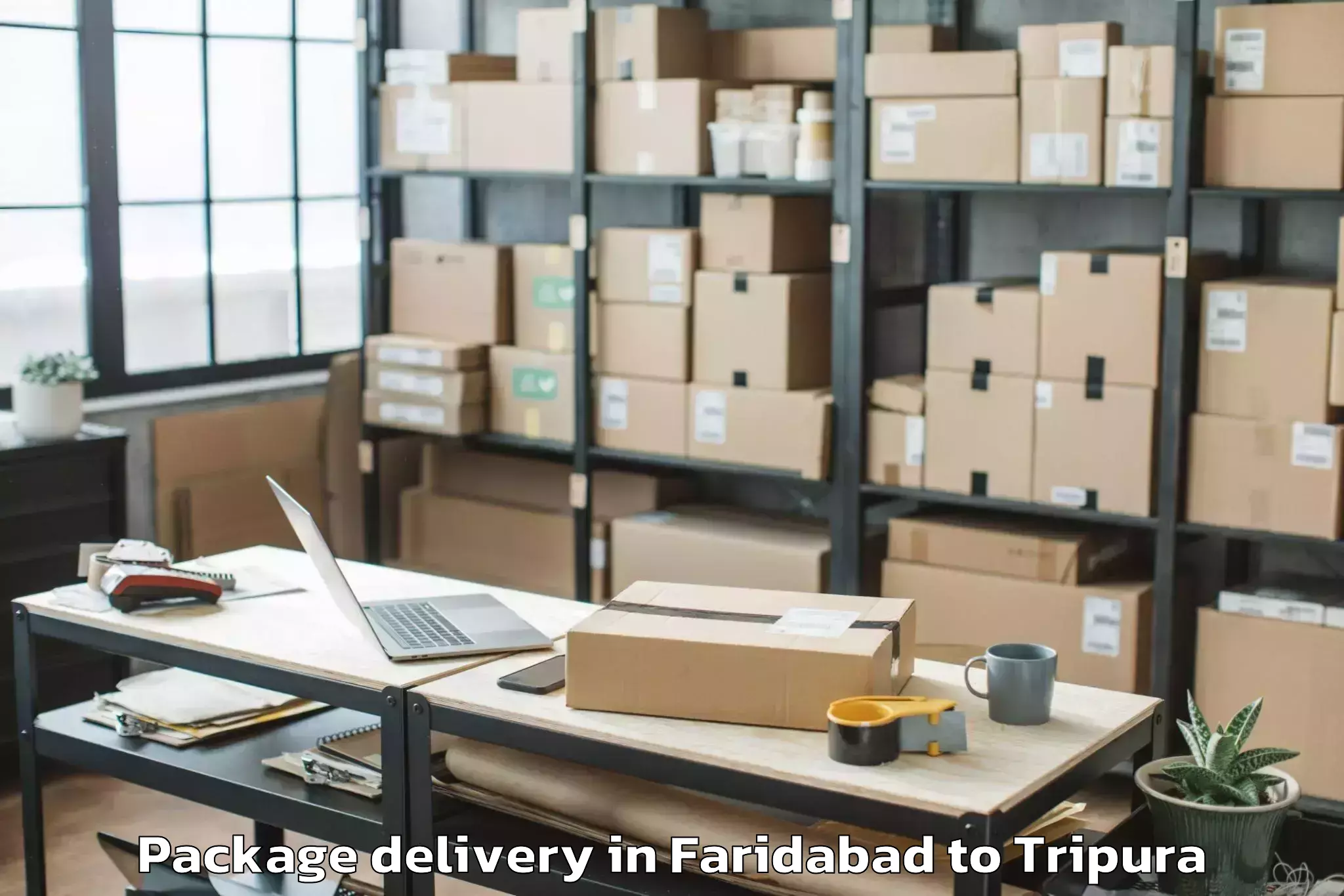 Efficient Faridabad to Kailashahar Airport Ixh Package Delivery